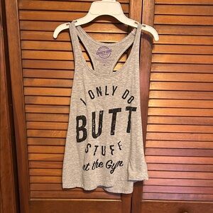 Crazy Dog T-Shirts Heather Gray Women's Tank Top